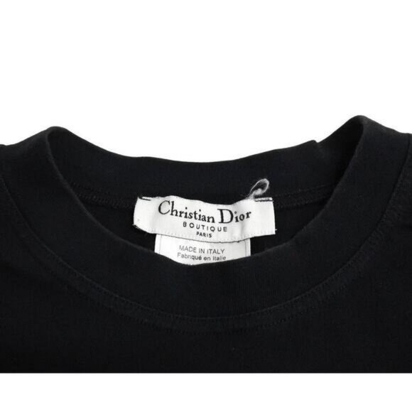 Authentic Christian Dior Dior Addict Galliano Short Sleeve Top Shirt Black - Picture 8 of 10